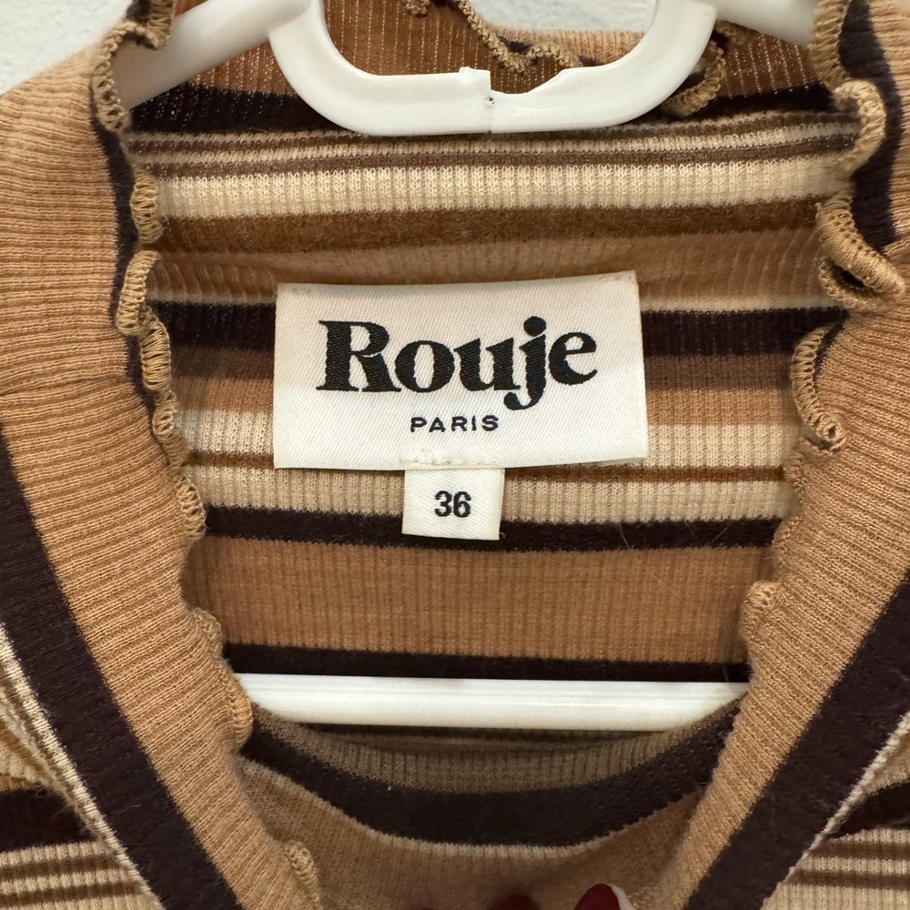Route Brown Striped Turtleneck - Picture 2 of 6
